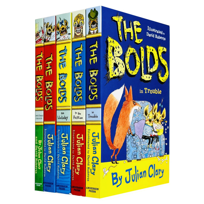 Julian Clary Collection 5 Books Set - The Bolds, the Rescue, on Holiday, in Trouble, The Bolds' Great Adventure: World Book Day 2018