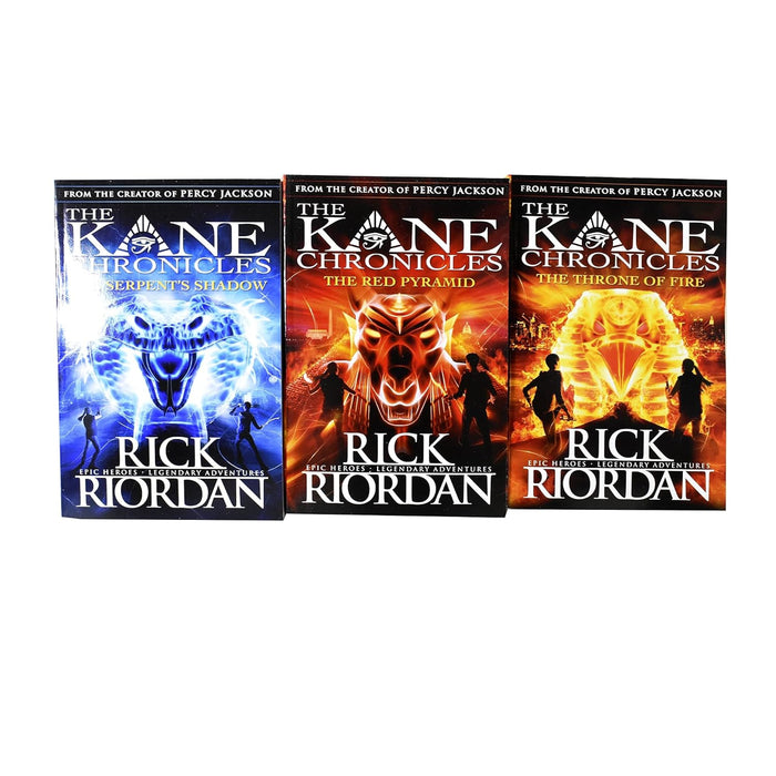 Kane Chronicles Series 3 Books Collection Set by Rick Riordan Paperback