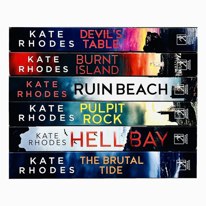 Kate Rhodes Ben Kitto Series Collection 6 Books Set (Devil's Table, Burnt Island, Ruin Beach, Pulpit Rock, Hell Bay & The Brutal Tide)