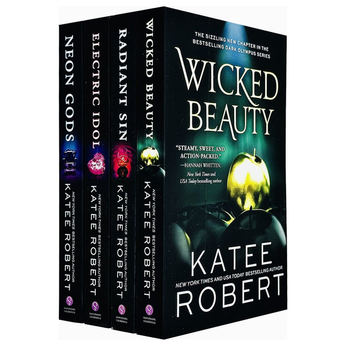 Katee Robert Dark Olympus Series 4 Books Set (Neon Gods, Electric Idol, Wicked Beauty, Radiant Sin)