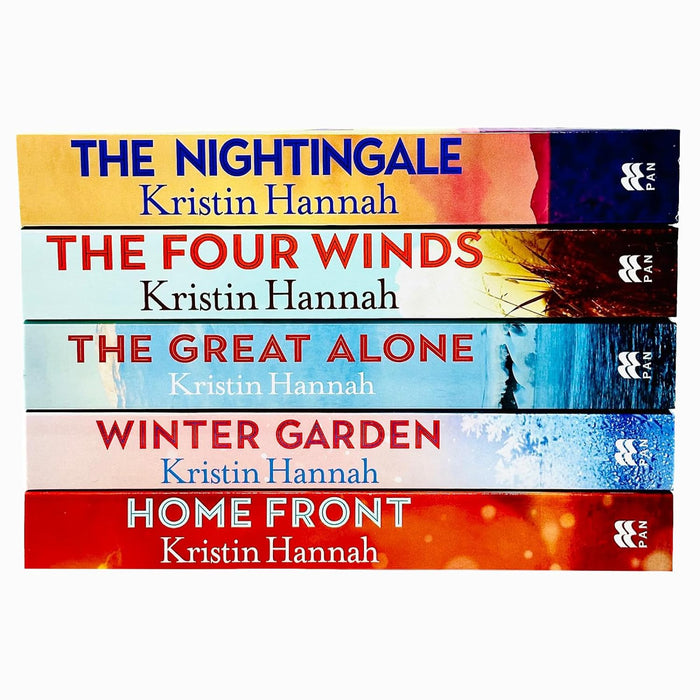 Kristin Hannah Collection 5 Books Set (The Nightingale, The Four Winds, The Great Alone, Winter Garden, Home Front)