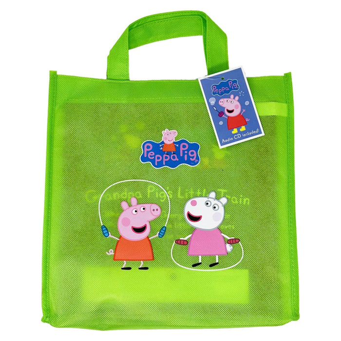 Peppa Pig Lime Bag 10 Books Collection Set including CD (Grandpa Pig’s Little Train)