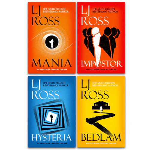 LJ Ross Alexander Gregory Thrillers 4 Books Set (Mania, Hysteria, Bedlam, Impostor) - The Book Bundle