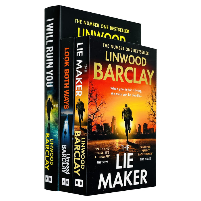 Linwood Barclay Collection 3 Books Set (I WILL RUIN YOU(HB). Lie Maker,Look Both)