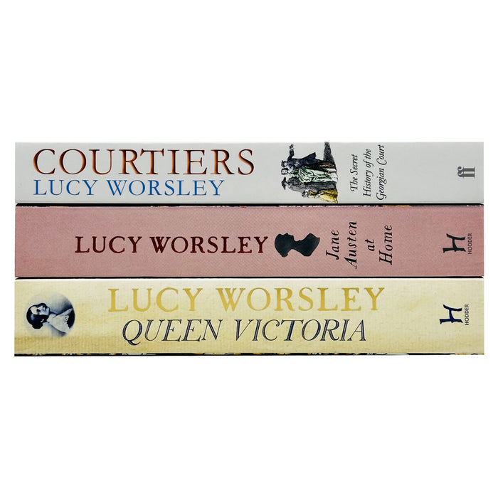 Lucy Worsley 3 Books Collection Set (Queen Victoria,Courtiers,Jane Austen at Home)