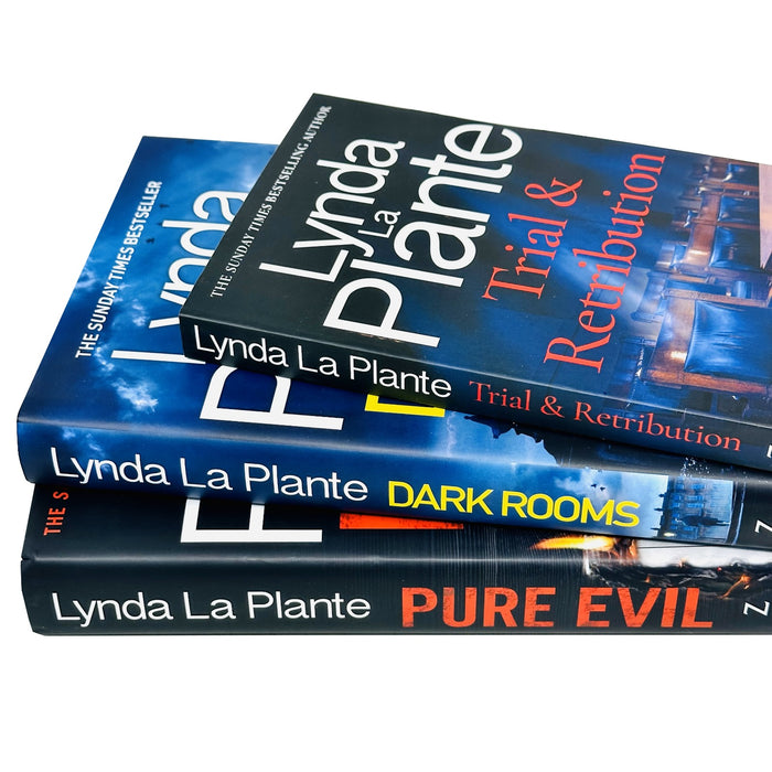 Lynda La Plante 3 Book Set(Pure Evil,Dark Rooms, Trial & Retribution(Paperback)