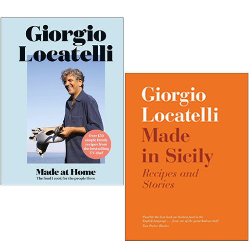 Giorgio locatelli Made at Home and Made in Sicily 2 Books Collection Set - The Book Bundle
