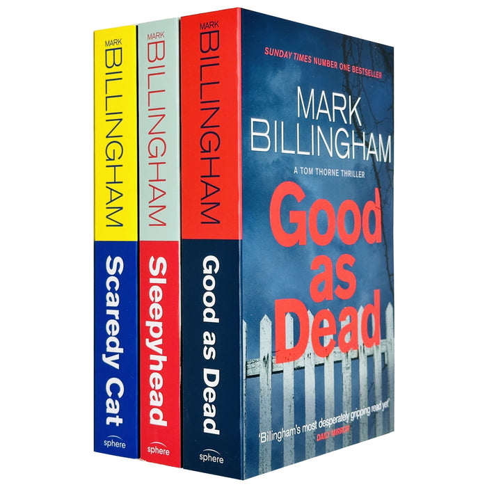 Mark Billingham Tom Thorne Novels Series 3 Books Collection Set (Sleepyhead, Scaredy Cat,Good as Dead)