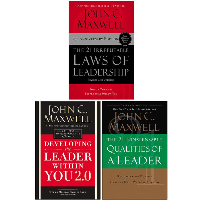 John C. Maxwell Collection 3 Books Set (21 Irrefutable Laws of Leadership)