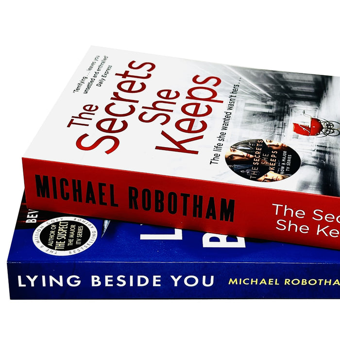 Michael Robotham  2 Books Set (The Secrets She Keeps & Lying Beside You)