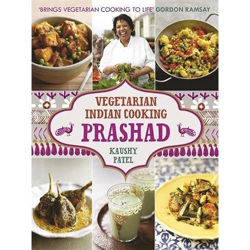 Indian Vegetarian Cookbook 4 Books Set 30 Minute Mowgli, Prashad, Fresh & Easy