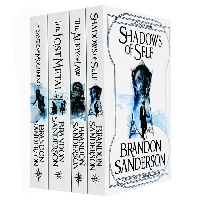 Mistborn Series 4 Books Collection Set (The Alloy of Law, Shadows of Self, The Bands of Mourning & The Lost Metal)