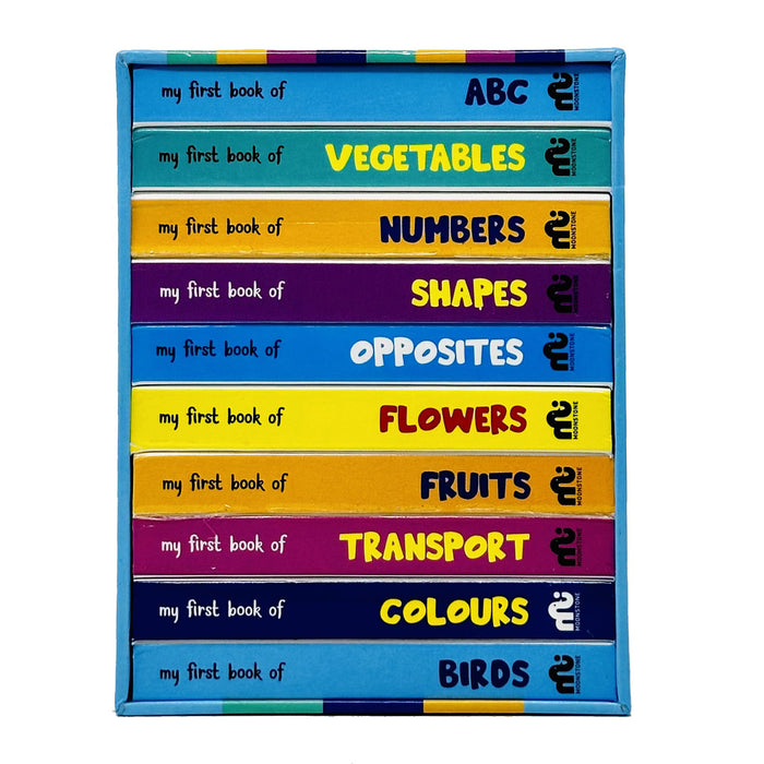 My First Library Box Set: 20 Board Books Collection Set (Birds, Colours, Transport, Fruits, Flowers, Opposites)