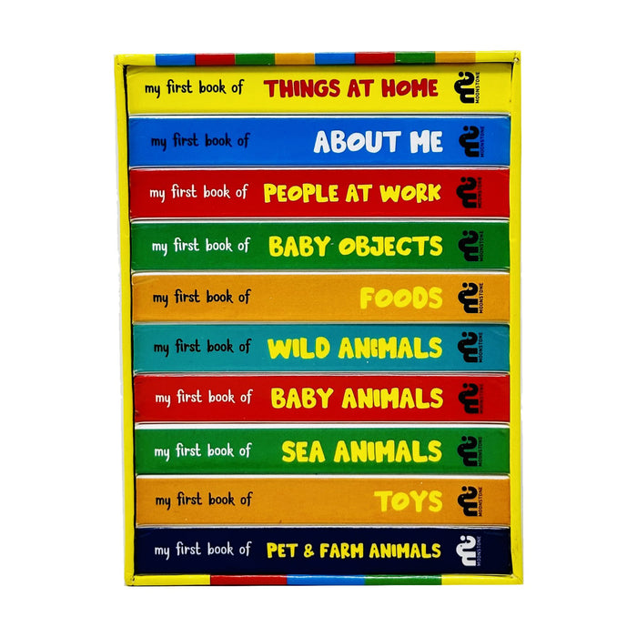 My First Library Box Set: 20 Board Books Collection Set (Birds, Colours, Transport, Fruits, Flowers, Opposites)