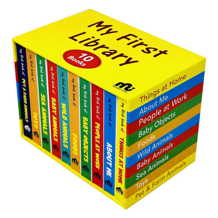 My First Library Box Set: 20 Board Books Collection Set (Birds, Colours, Transport, Fruits, Flowers, Opposites)