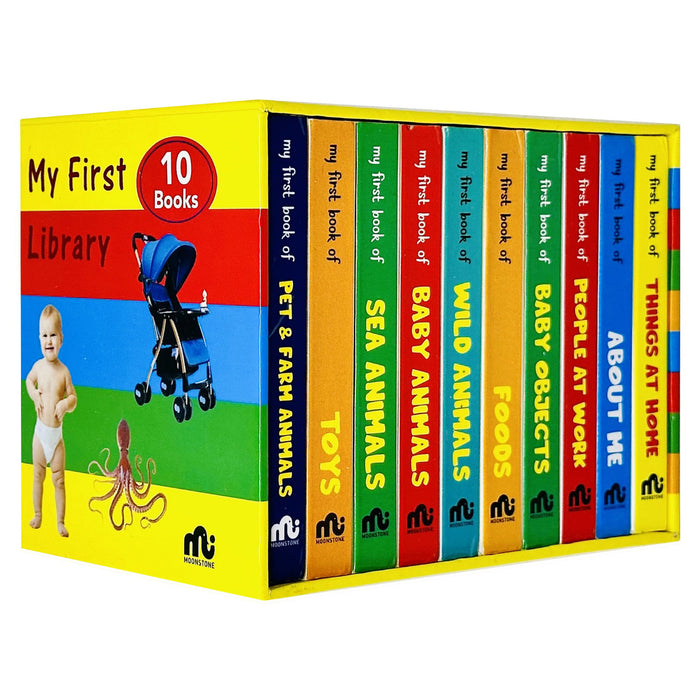 My First Library Box Set: 20 Board Books Collection Set (Birds, Colours, Transport, Fruits, Flowers, Opposites)