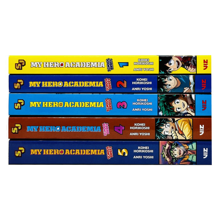 My Hero Academia School Briefs Series Vol 1-5 Books Collection Set By Anri Yoshi (Parents' Day, Training Camp, Dorm Days, Festival For All, Underground Dungeon)