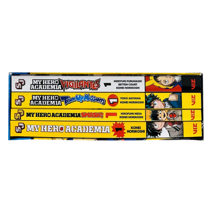 My Hero Academia Series Volume 1 Starter Pack of Smash, Team up Missions & Vigilantes Collection Books Box Set