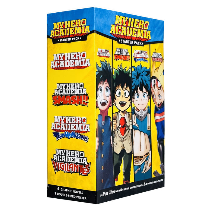 My Hero Academia Series Volume 1 Starter Pack of Smash, Team up Missions & Vigilantes Collection Books Box Set