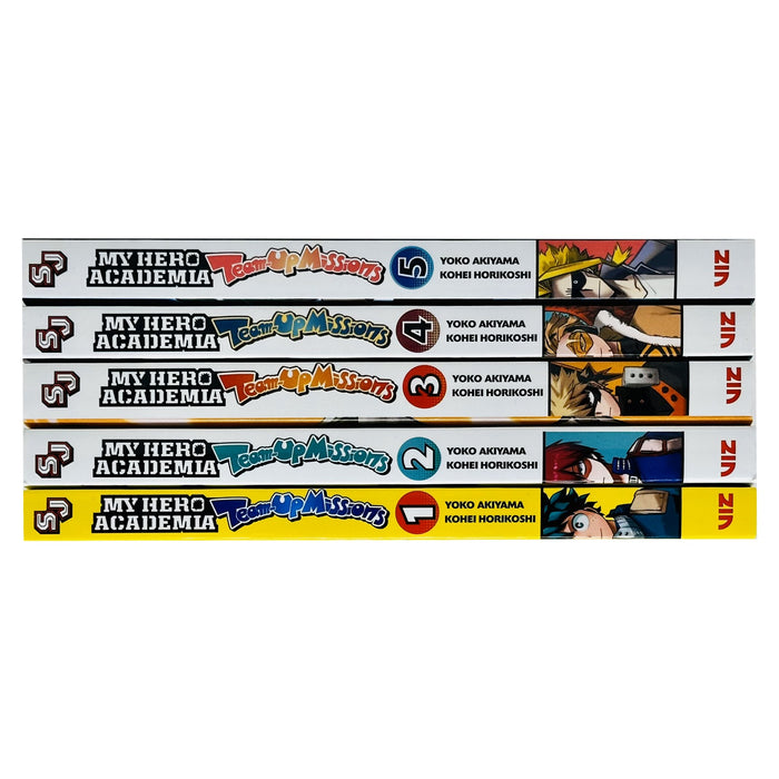 My Hero Academia Team-Up Missions Volume 1-5 Books Collection Set By Yoko Akiyama