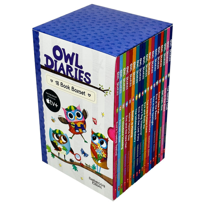 Owl Diaries Collection 1-18 Books Box Set By Rebecca Elliott (Eva's Treetop Festival)