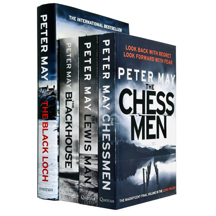 Peter May The Lewis Trilogy 4 Books Collection Set (The Blackhouse, The Lewis Man, The Chessmen & The Black Loch)