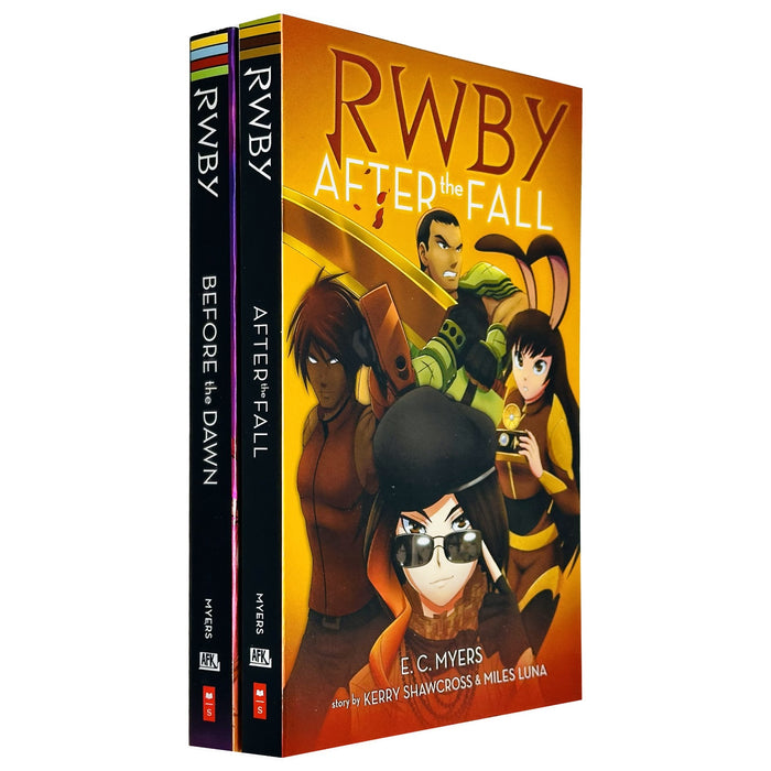 RWBY Series 2 Books Collection Set by E. C. Myers After the Fall, Before Dawn