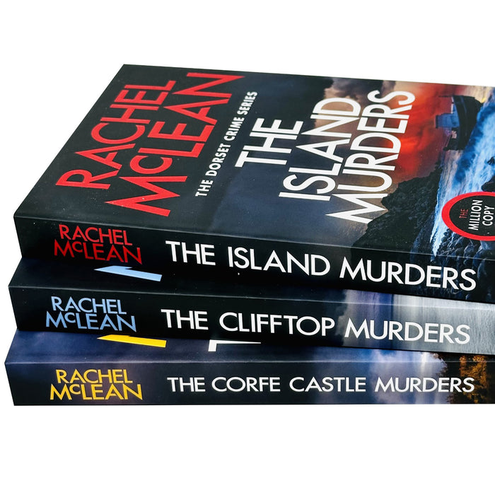 Rachel McLean Dorset Crime Series Collection 3 Books Set (The Corfe Castle Murders, The Clifftop Murders & The Island Murders)