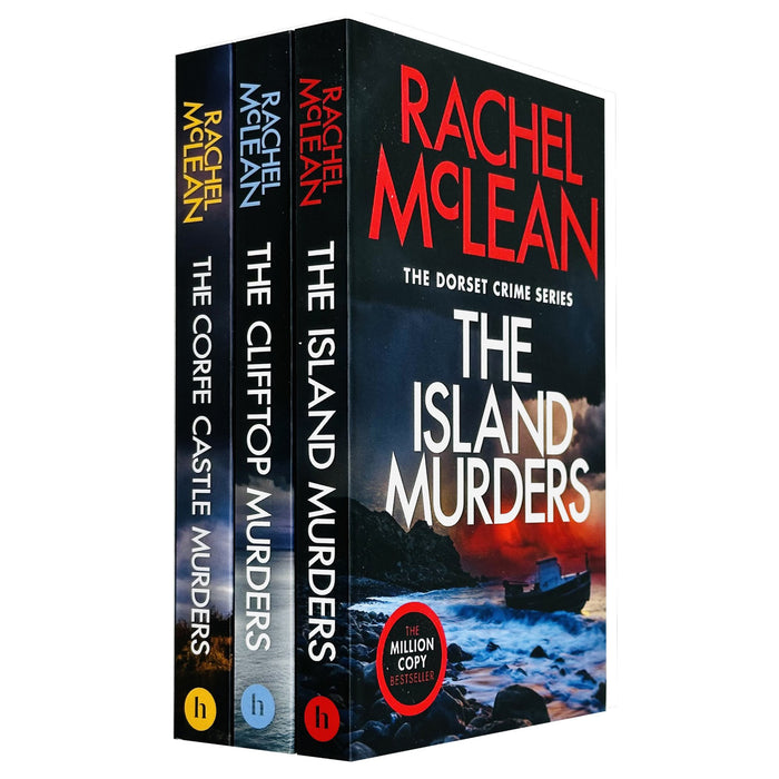 Rachel McLean Dorset Crime Series Collection 3 Books Set (The Corfe Castle Murders, The Clifftop Murders & The Island Murders)