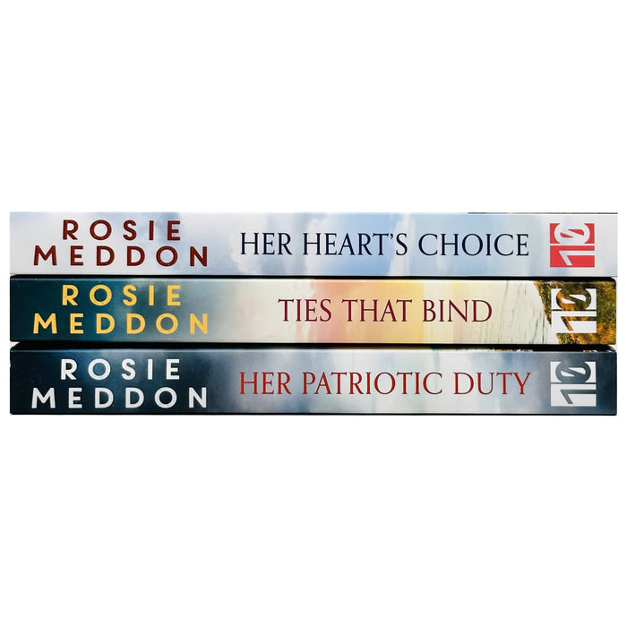 On the Home Front Series 3 Books Collection Set By Rosie Meddon (Her Heart's Choice, Ties That Bind & Her Patriotic Duty)