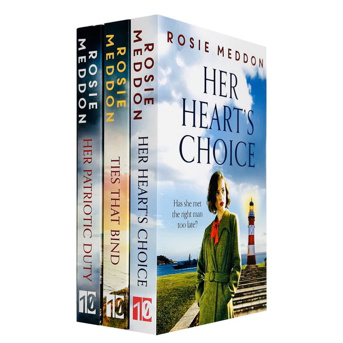 On the Home Front Series 3 Books Collection Set By Rosie Meddon (Her Heart's Choice, Ties That Bind & Her Patriotic Duty)