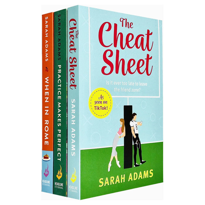 Sarah Adams Collection 3 Books Set (The Cheat Sheet, When in Rome & Practice Makes Perfect)