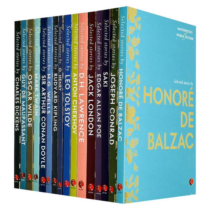 Masterpieces of World Fiction Selected Stories Series 16 Books Collection Set (Honoré De Balzac)