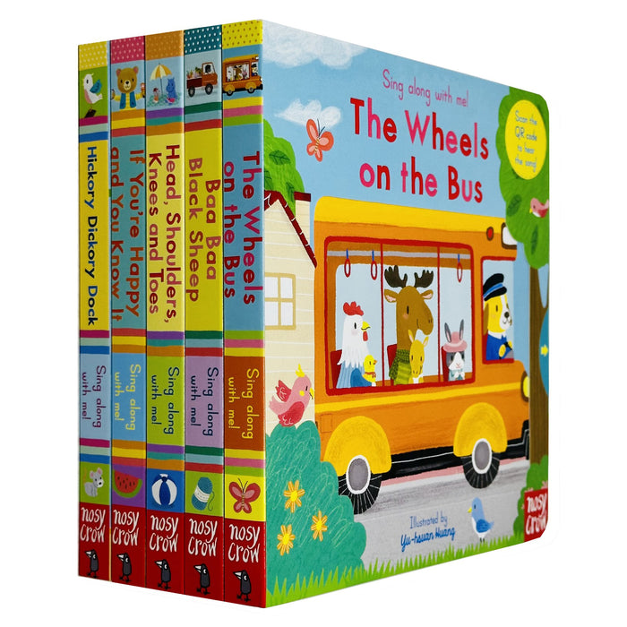 Sing Along With Me! Series 5 Books Collection Set By Yu-hsuan Huang(The Wheels on the Bus)