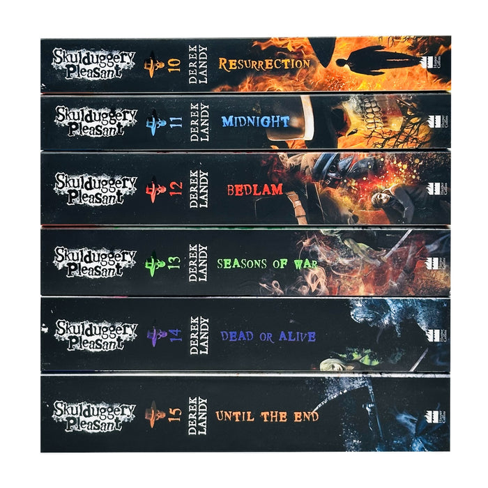 Skulduggery Pleasant 6 Books Collection Set: Book 10-15 (Resurrection, Midnight, Bedlam, Seasons of War, Dead or Alive and Until the End)