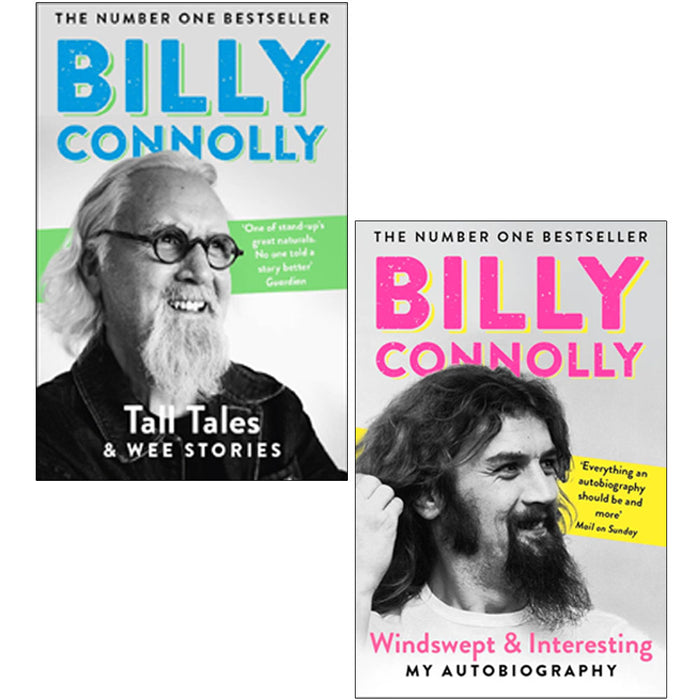 Billy Connolly 2 Books Collection Set (Tall Tales and Wee Stories, Windswept & Interesting: My Autobiography)