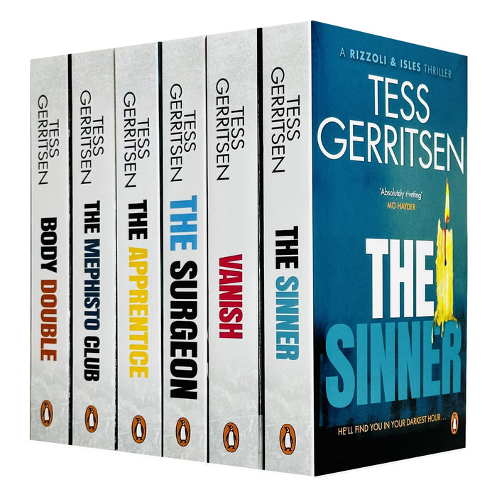 Tess Gerritsen Rizzoli & Isles Series 6 Books Collection Set (The Apprentice, The Surgeon, The Sinner, Life Support, Girl Missing, I Know a Secret)