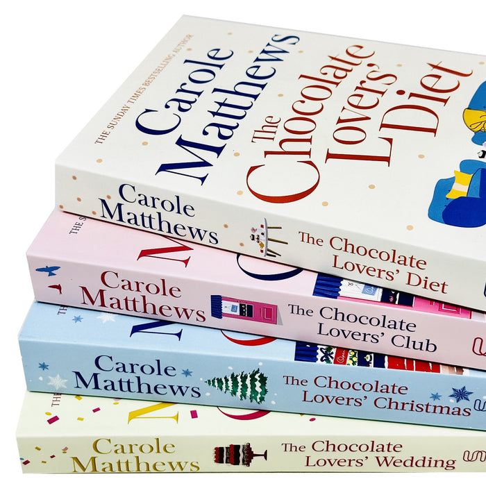 Carole Matthews Chocolate Lovers Series 4 Books Collection Set (Christmas, Wedding, Diet, Club)