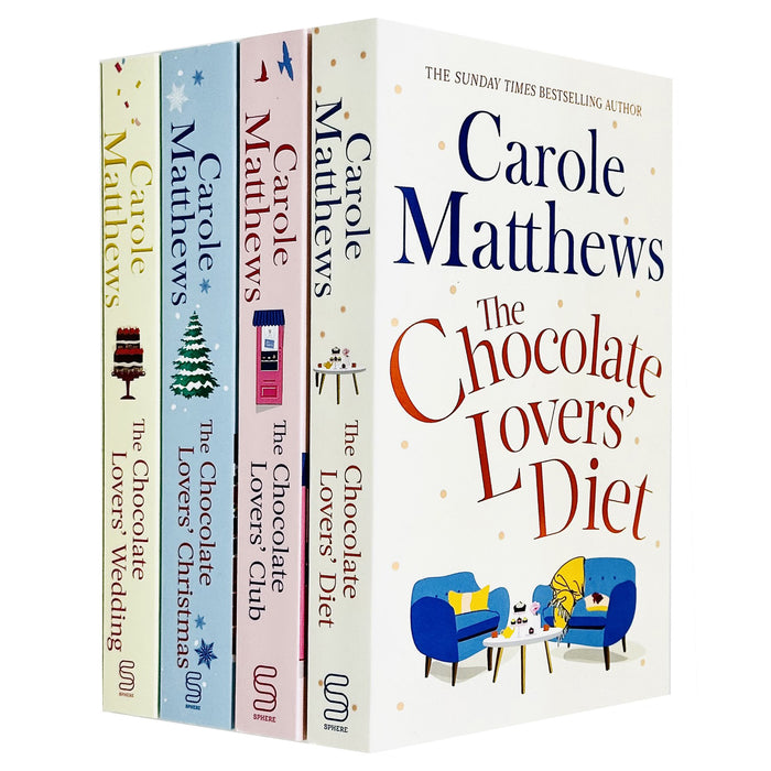 Carole Matthews Chocolate Lovers Series 4 Books Collection Set (Christmas, Wedding, Diet, Club)