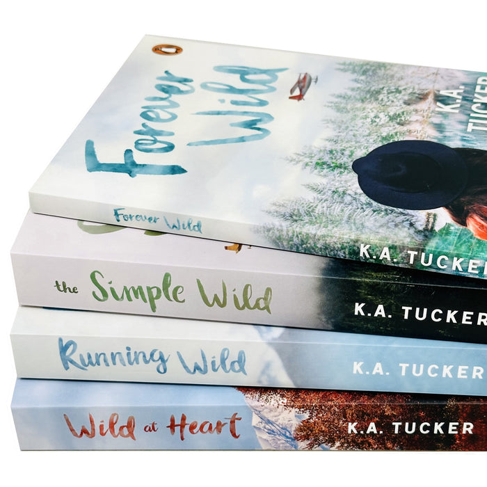 The Simple Wild series 4 Books Collection Set by K.A. Tucker (Running Wild)