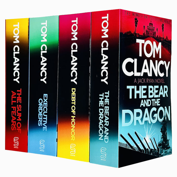 Tom Clancy Jack Ryan Series 4 Books Collection Set (The Bear and the Dragon)