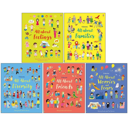 Usborne All About Feelings Friends And Families My First Books 5 Book Set By Felicity Brooks - The Book Bundle