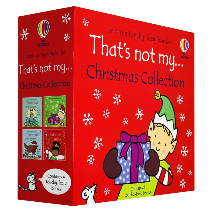 Usborne Touchy-Feely Thats not My Christmas Collection 4 Books Set (Christmas Fairy, Robin, Elf & Angel)