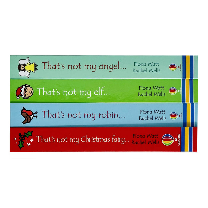 Usborne Touchy-Feely Thats not My Christmas Collection 4 Books Set (Christmas Fairy, Robin, Elf & Angel)