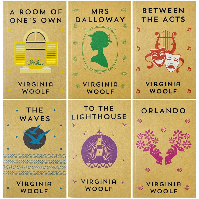 The Virginia Woolf Collection 6 Books set: (A Room Of One's Own, Mrs Dalloway, Between The Acts)