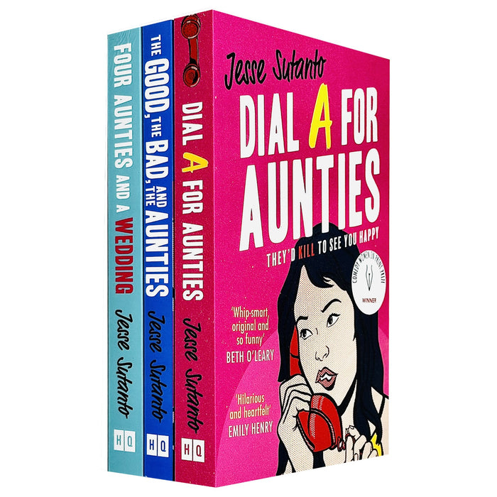 Aunties Series 3 Books Collection Set By Jesse Sutanto (Dial A For Aunties)