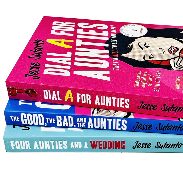 Aunties Series 3 Books Collection Set By Jesse Sutanto (Dial A For Aunties)