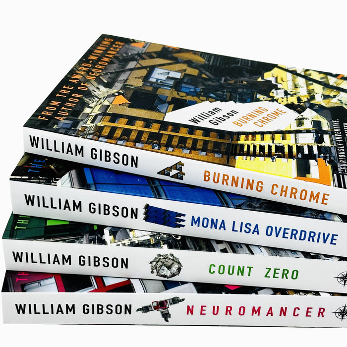 William Gibson Neuromancer Trilogy Collection 4 Books Set Pack Count Zero... - The Book Bundle