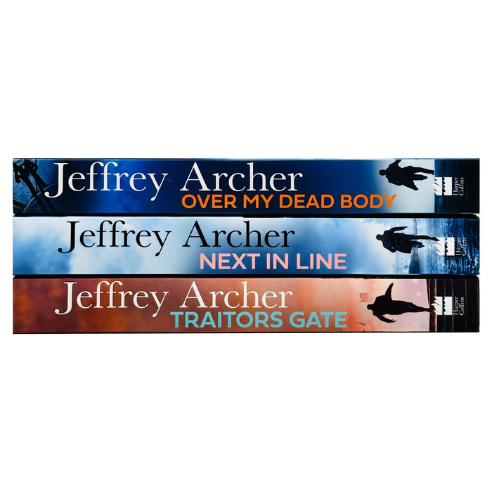 William Warwick Novels 4-6 Books Collection Set By Jeffrey Archer (Over My Dead Body,Next in Line & Traitors Gate)