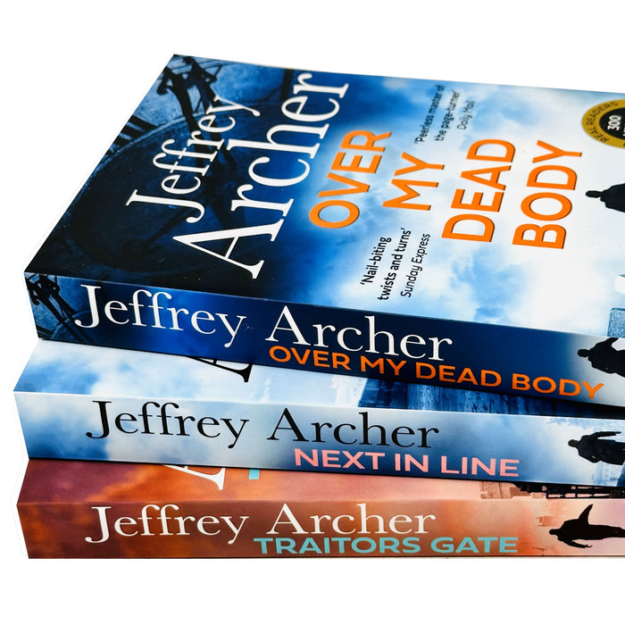 William Warwick Novels 4-6 Books Collection Set By Jeffrey Archer (Over My Dead Body,Next in Line & Traitors Gate)